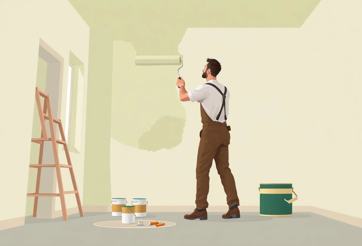 Peintre Pontarlier 25300 en intervention sur un chantier